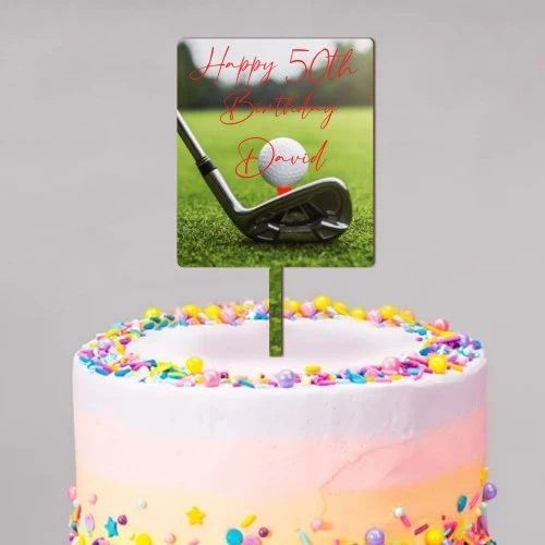 Personalised Golf Cake Topper