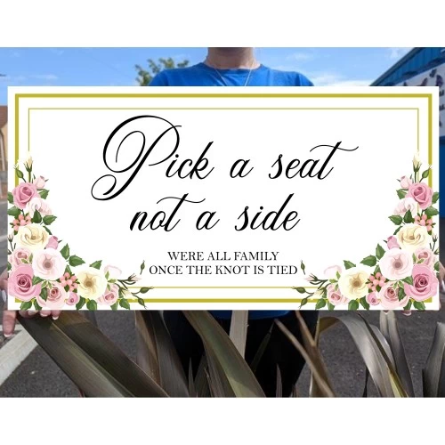 Pick a Seat, Not a Side Sign