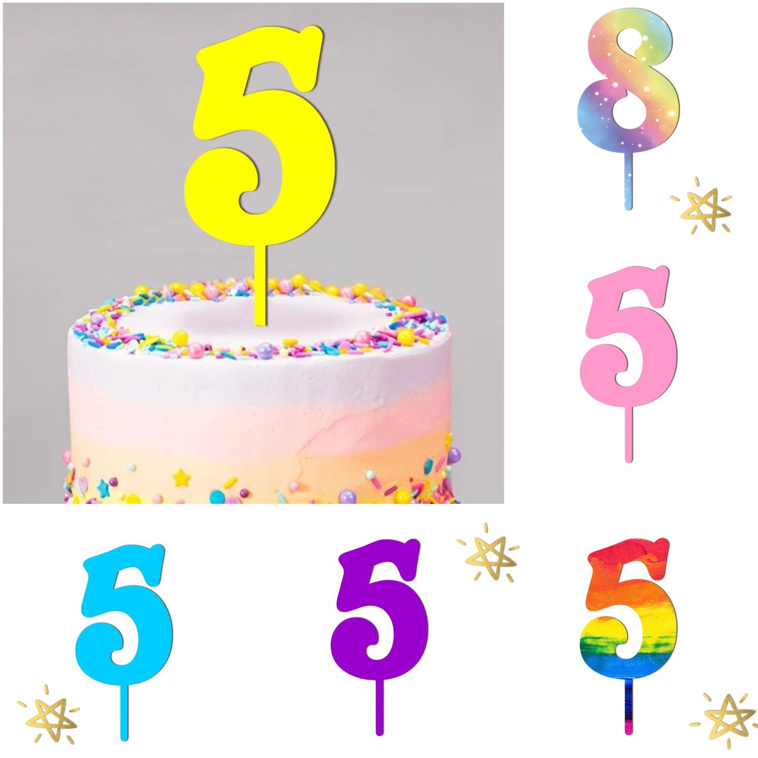 Luxury Shinning Diamond Number Cake Topper Insert Decorations For Birthday  Party Dessert Shiny Age Toppers Accessories - Temu