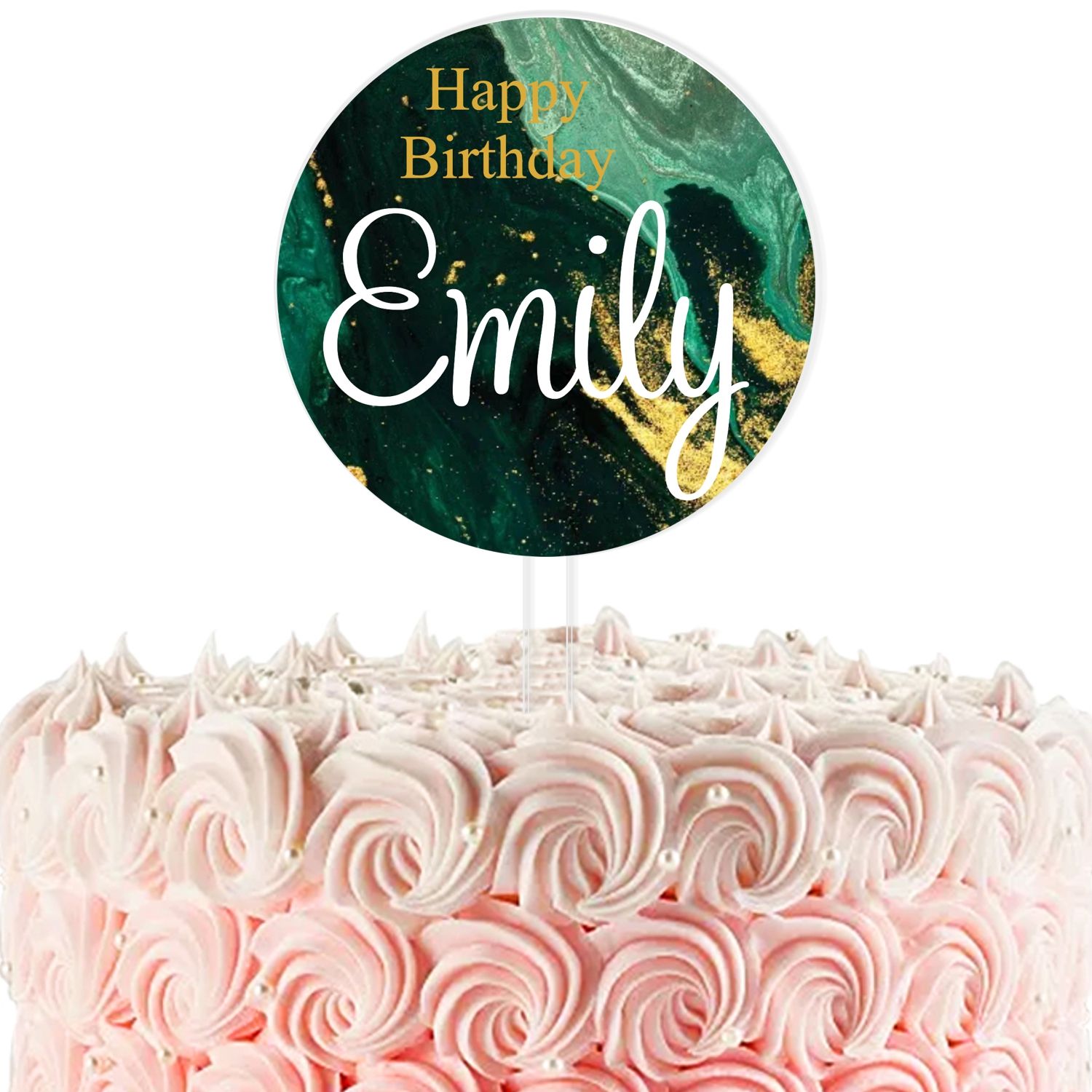 Personalised Happy Birthday cake topper